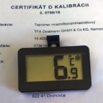 Kalibrovaný digitálny chladničkový/mrazničkový teplomer TFA 30.2028.01