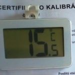 Kalibrovaný digitálny chladničkový/mrazničkový teplomer TFA 30.2028.02