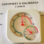 Vlhkomer s teplomerom analógový pre chladný a chladený sklad-kalibrovaný